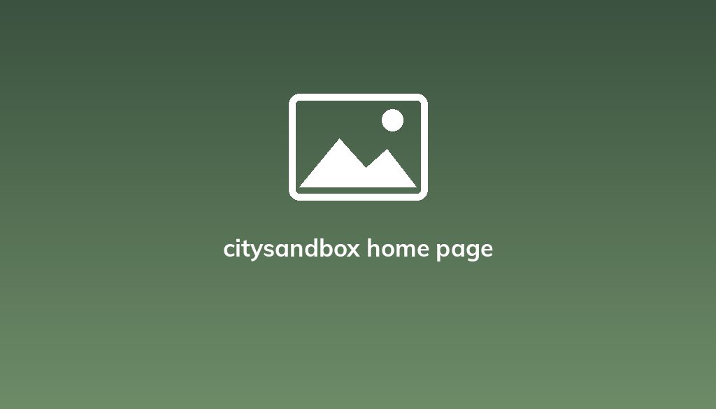 citysandbox home page
