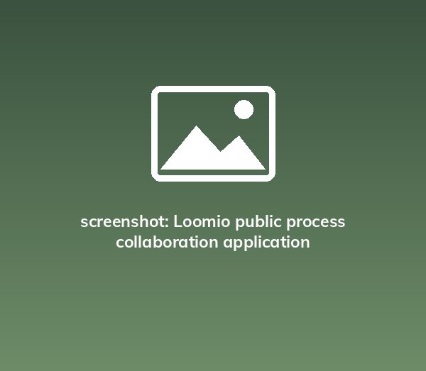 screenshot: Loomio public process collaboration application